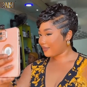 BAISI Full Lace With Finger Wave Wig