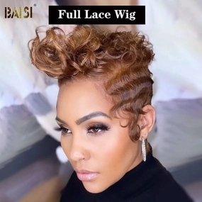 BAISI Ginger Finger Wave Full Lace Wig