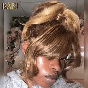 BAISI Honey Blonde Full Lace Ponytail Wig