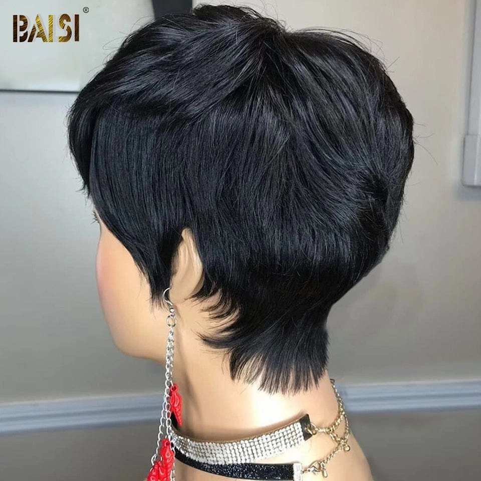 BAISI Kristen Machine Made Short Cut Wig