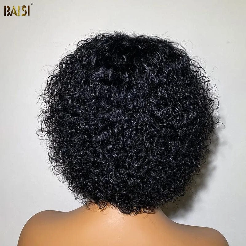 BAISI Lightweight Bouncy Machine Made Wig With Bang