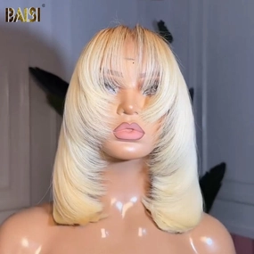 Baisi Machine Made Perfect Cut 613 Bang Wig