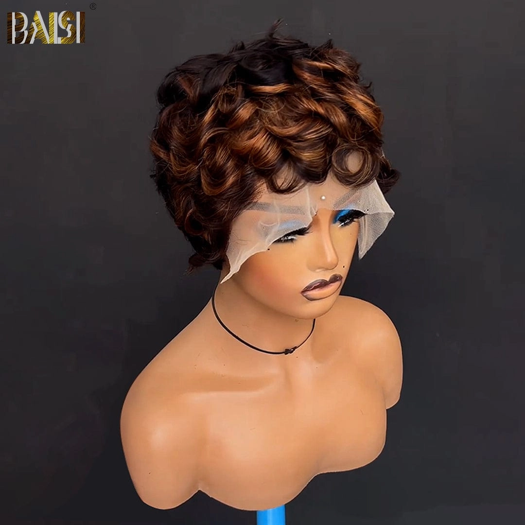 BAISI Mix Color Finger Wave Lace Wig