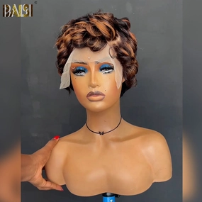 BAISI Mix Color Finger Wave Lace Wig