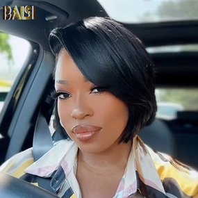 BAISI Pixie Cut Wig Frontal Lace Wig