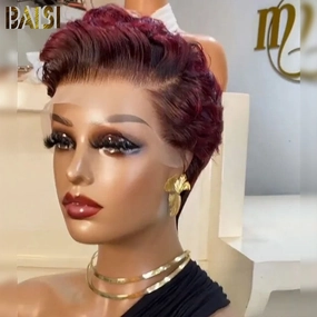 BAISI Sexy 99J Pixie Layered Lace Wig