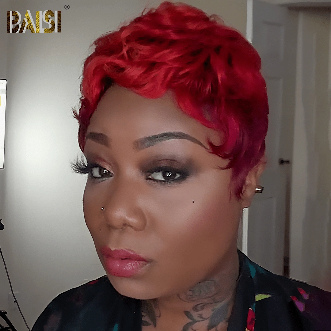BAISI Sexy Firey Pixie Clip In Wig