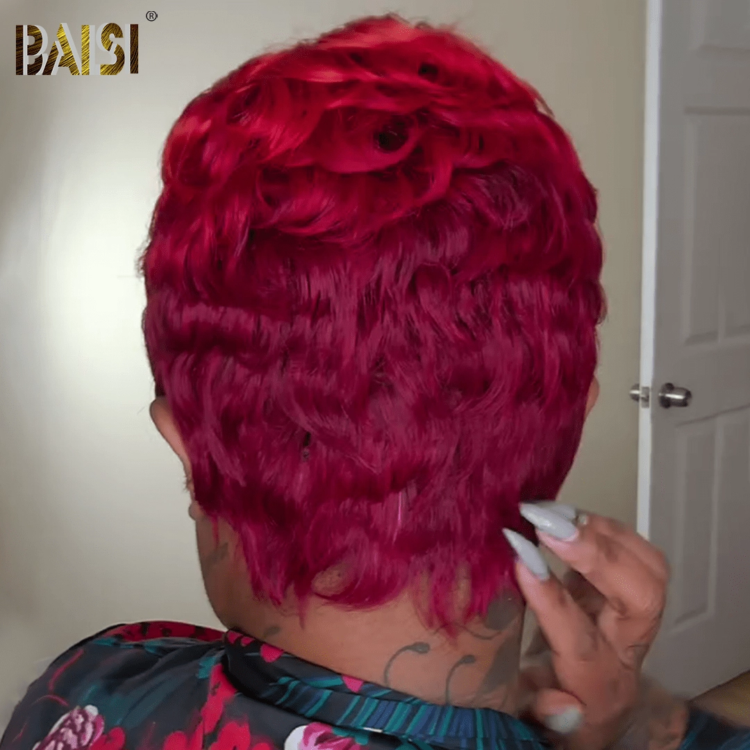 BAISI Sexy Firey Pixie Clip In Wig