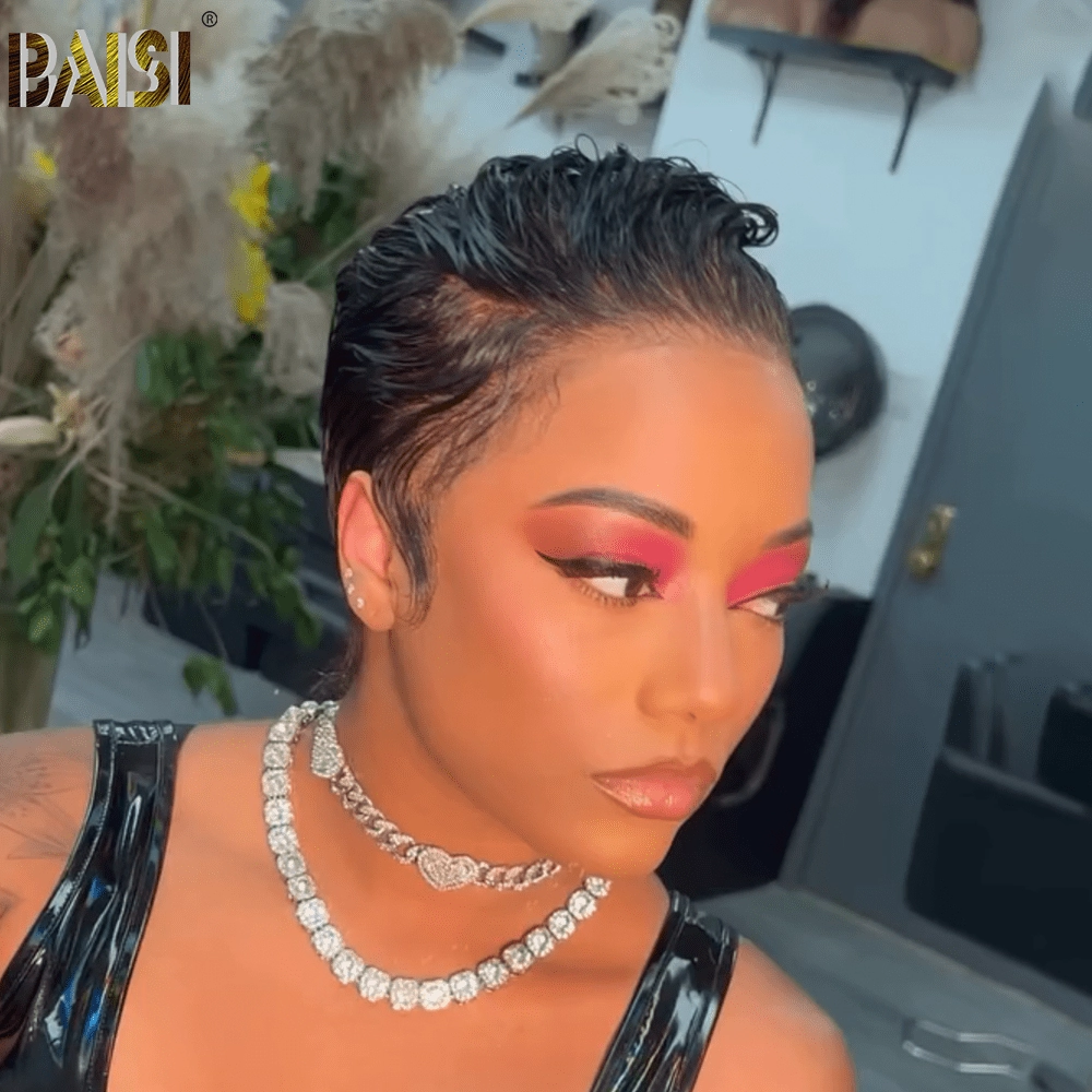 Baisi Sexy Pixie Cut Short Hair Wig
