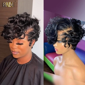BAISI Sexy Quick Wave Short Wig