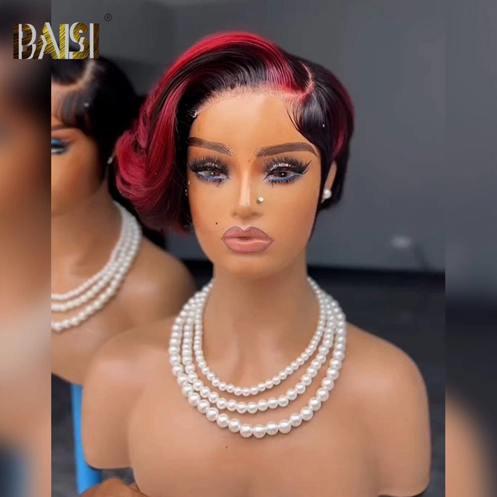 BAISI Sexy Side Part Short Style Wig