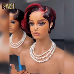 BAISI Sexy Side Part Short Style Wig