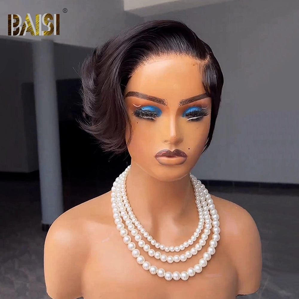 BAISI Sexy Side Part Short Style Wig