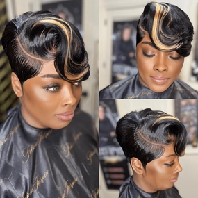 Baisi Short Wig With Honey Blonde