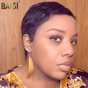BAISI Super Short Cut Pixie Lace Wig