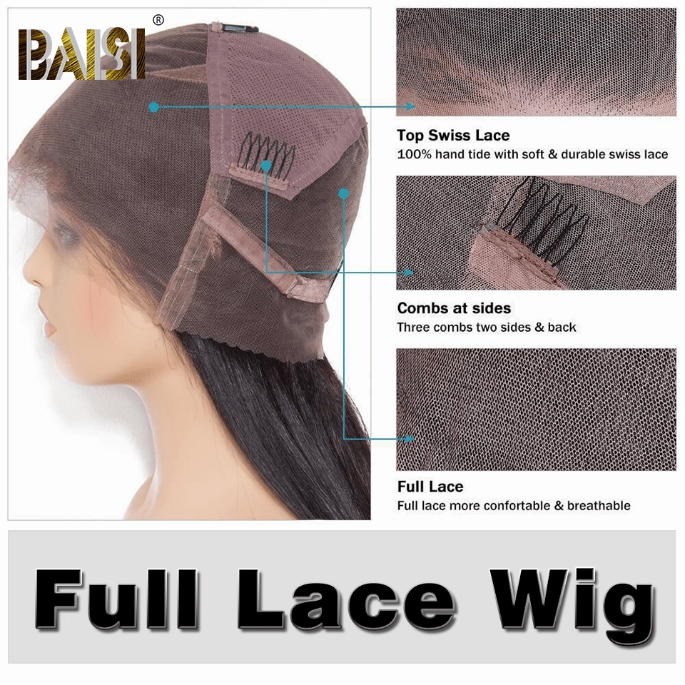 BAISI Super Short Cut Pixie Lace Wig