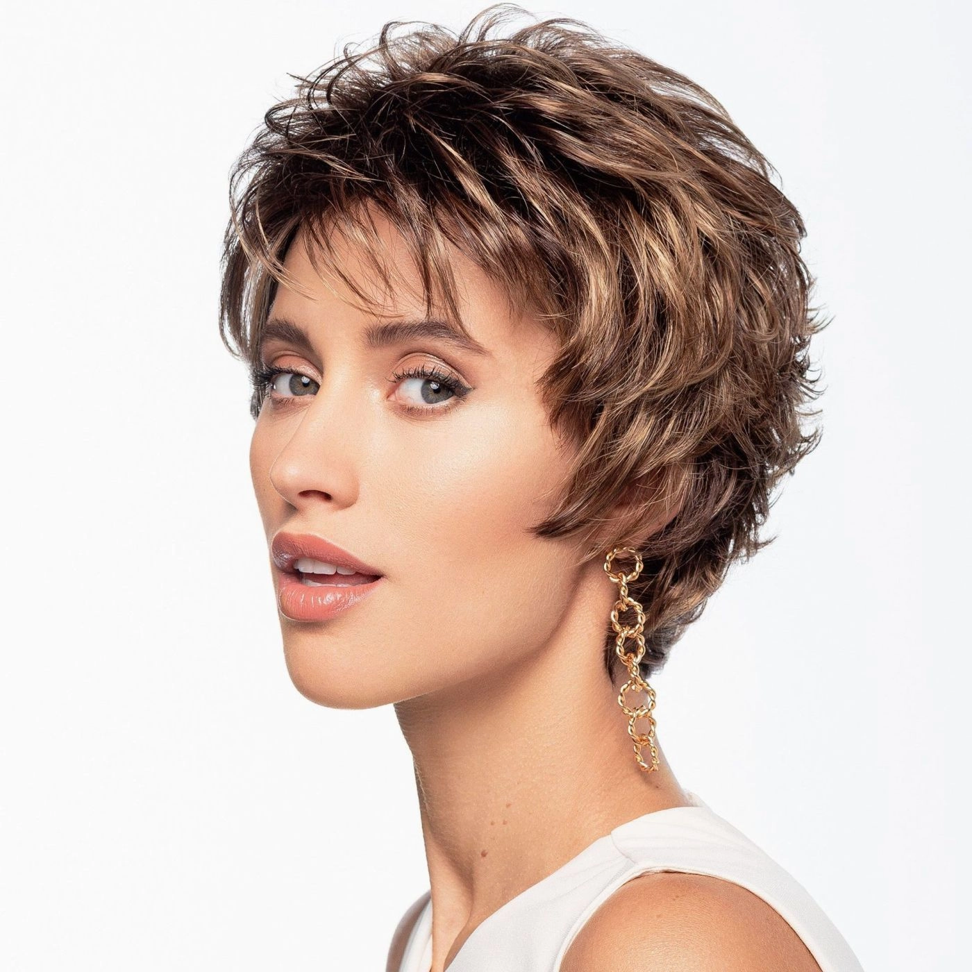 Beautiful Mono Lace Front Wig Gisela Mayer Style Book Short Collection