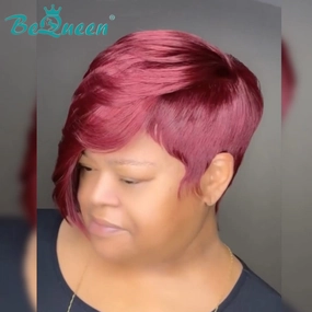 Bequeen 99J Sexy Side Part Pixie Wig