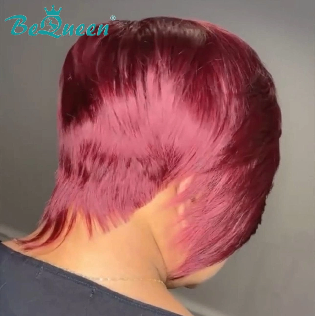 Bequeen 99J Sexy Side Part Pixie Wig