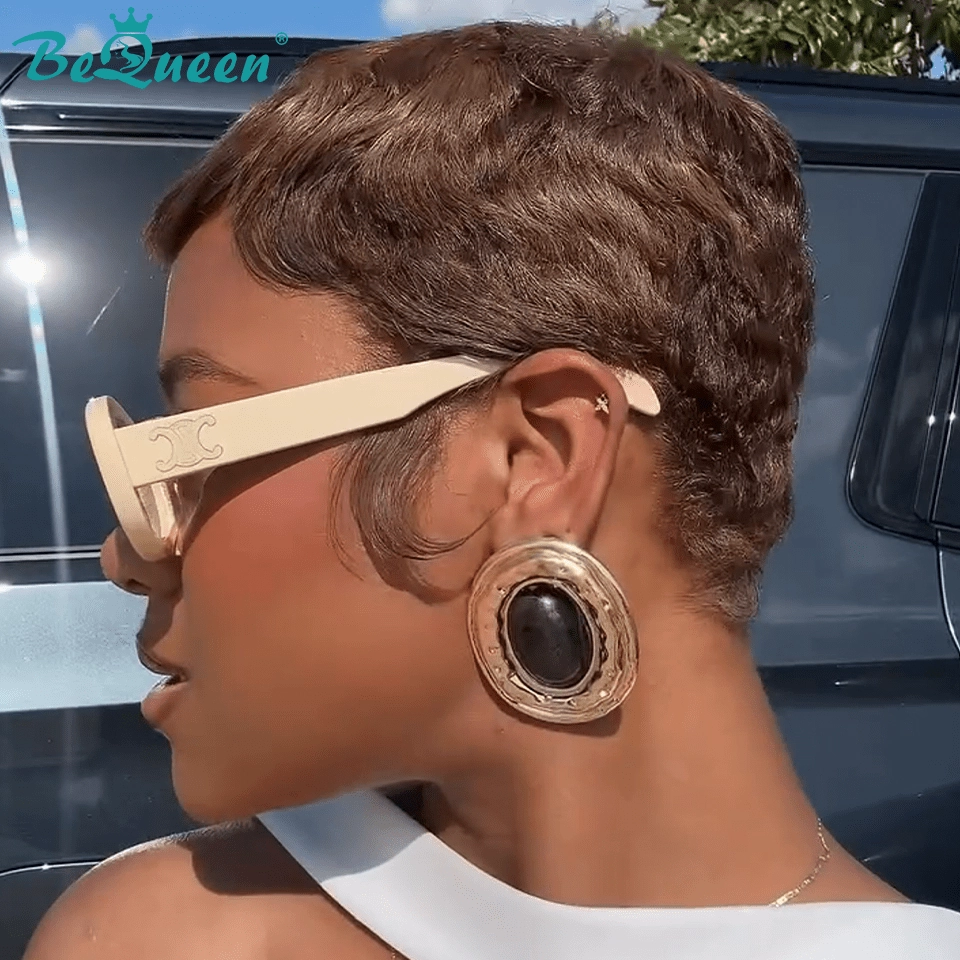Bequeen Chic Caramel Pixie Wig