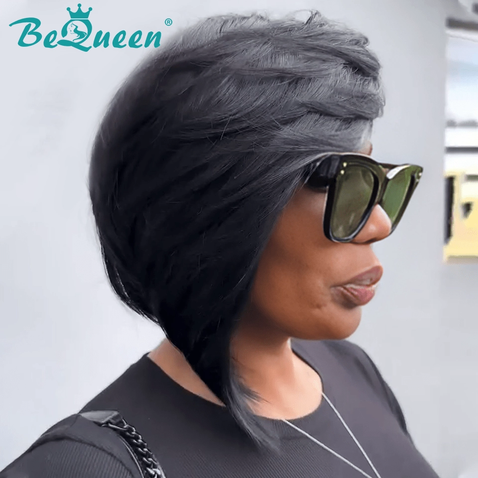 Bequeen Feshion Side Part Pixie Lace Wig