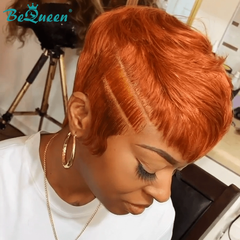 Bequeen Fiery Edge Pixie Lace Wig