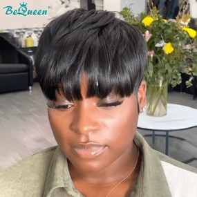 Bequeen Kristen Machine Made Short Cut Wig