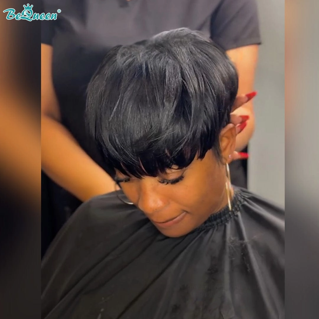 Bequeen Kristen Machine Made Short Cut Wig
