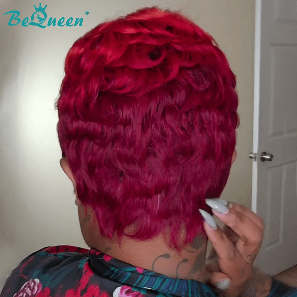Bequeen Machine Made 99J Short Pixie Wig