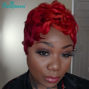Bequeen Machine Made 99J Short Pixie Wig