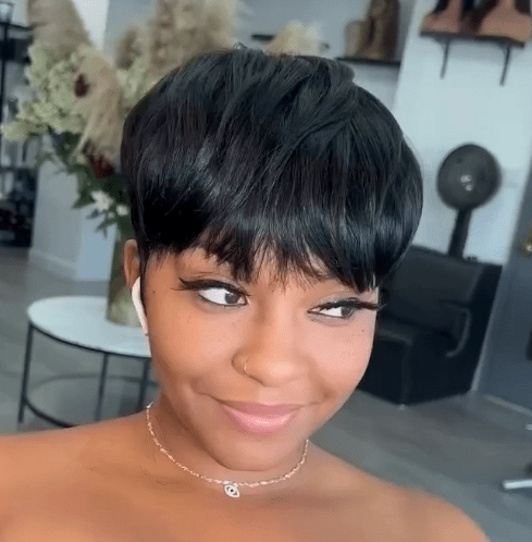 Bequeen Machine Short Cut Fashion Wig