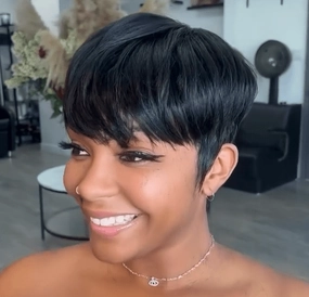 Bequeen Machine Short Cut Fashion Wig