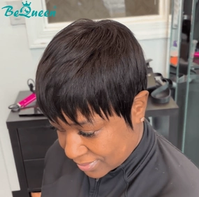 Bequeen Sexy Pixie Bang Pixie Wig