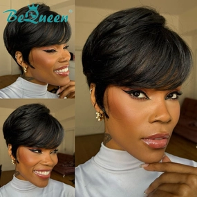 Bequeen Sexy Pixie Style Side Part Short Cut Wig