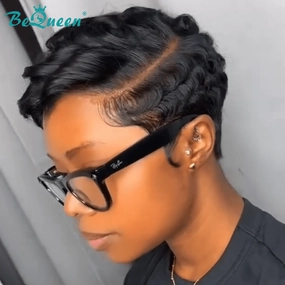 Bequeen Side Part Lace Short Pixie Cut Wig
