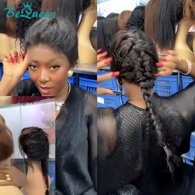 Bequeen Sleek Goddess Braid 100% Human Hair Lace Wig