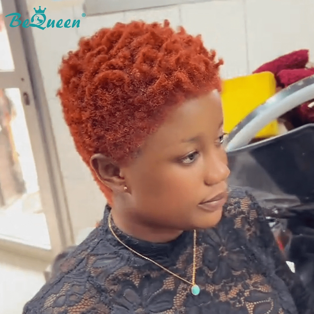 Bequeen Vibrant Lowcut Colorful Elegance Pixie Lace Wig