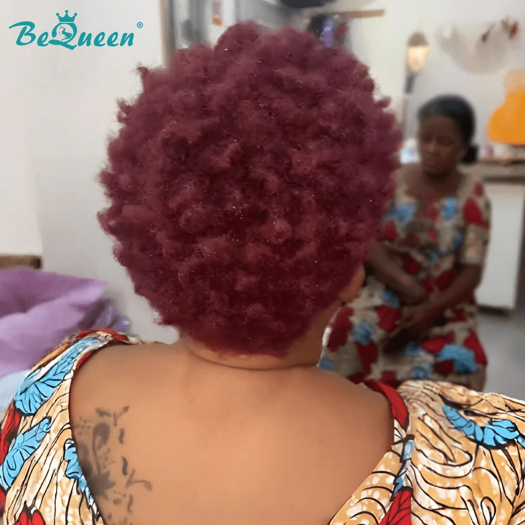 Bequeen Vibrant Lowcut Colorful Elegance Pixie Lace Wig