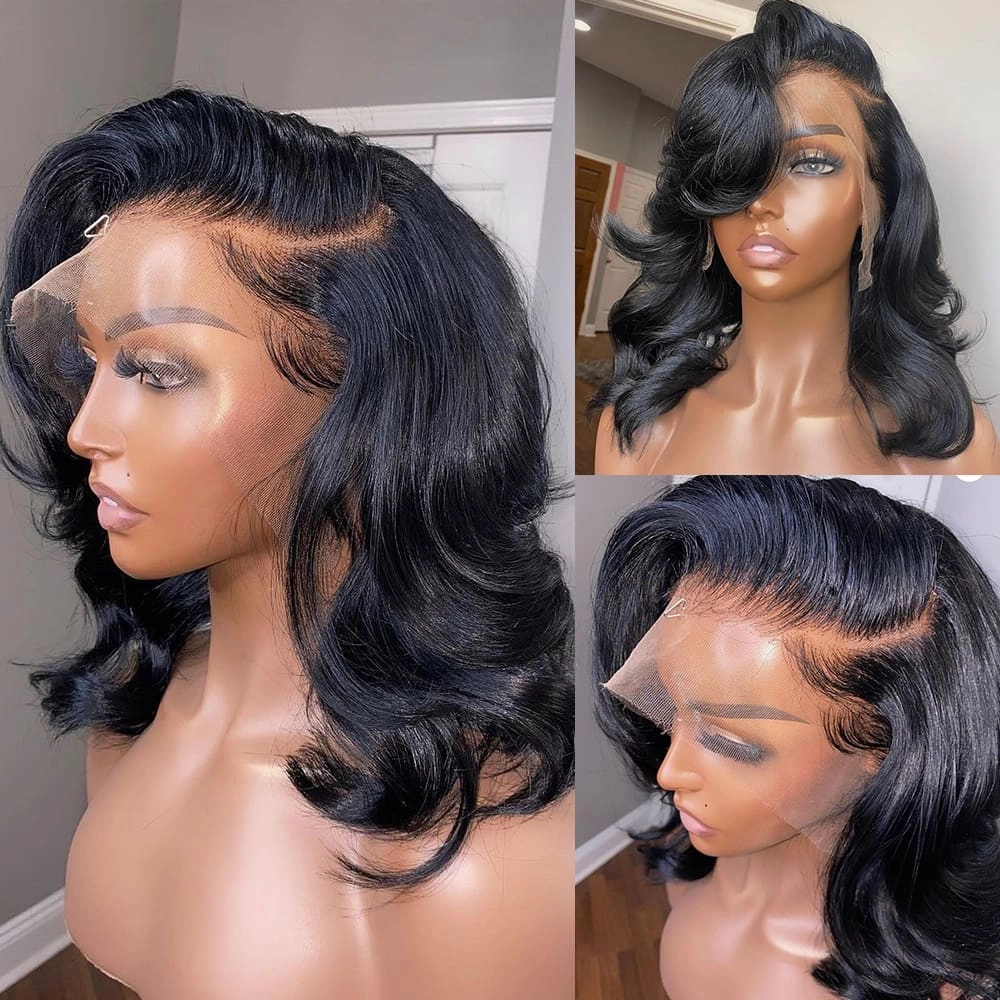 Boutique Skin Melt Lace   Delicate Hairline Frontal Bob Wigs Body Wave