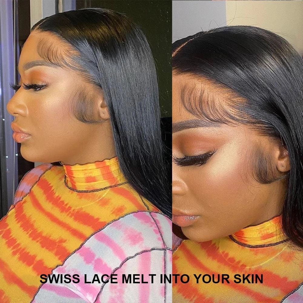 Boutique Skin Melt Lace   Delicate Hairline Frontal Bob Wigs Body Wave