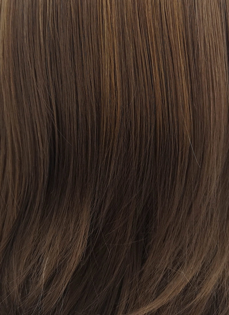 Brunette Straight Bob Lace Front Synthetic Wig LF268
