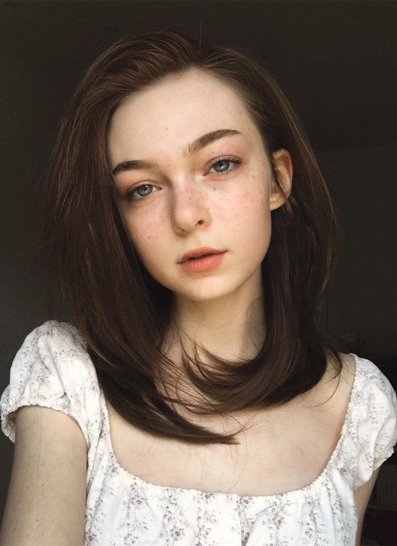 Brunette Straight Bob Lace Front Synthetic Wig LF268