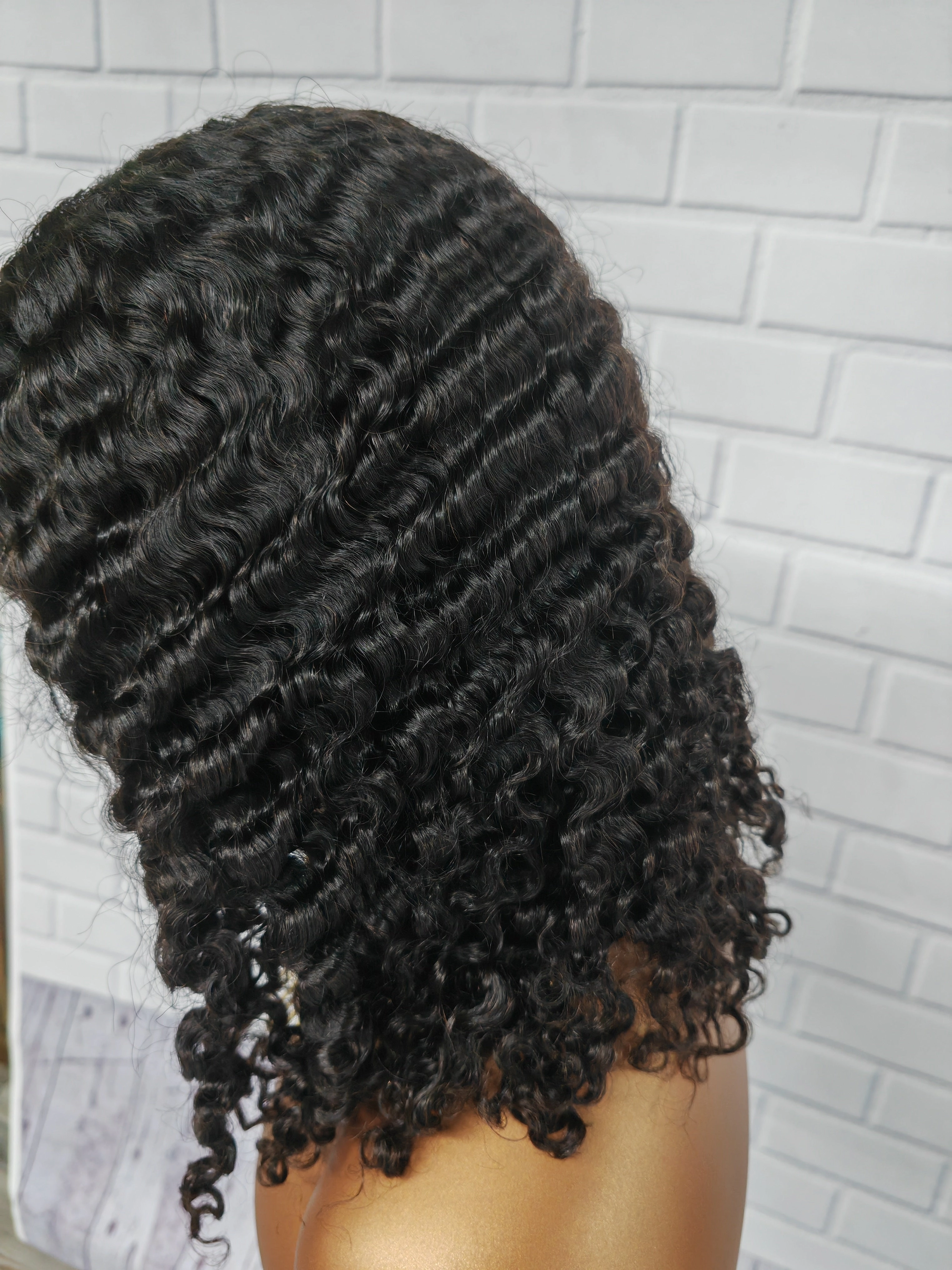 Burmese Curls Bob Wig Preplucked Human Hair Curly Lace Wigs