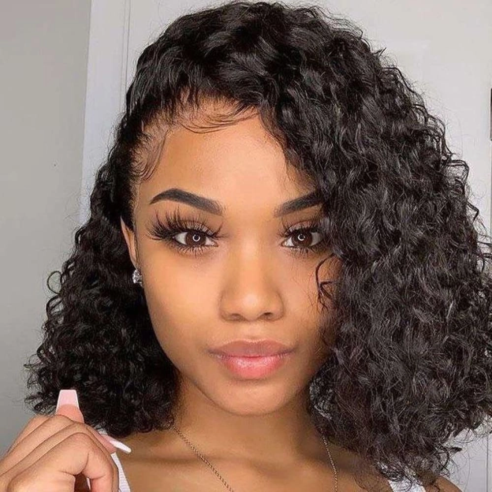 CLEARANCE Elian | Diamond Fake Scalp 13X4 Bob Wig | Water Wave