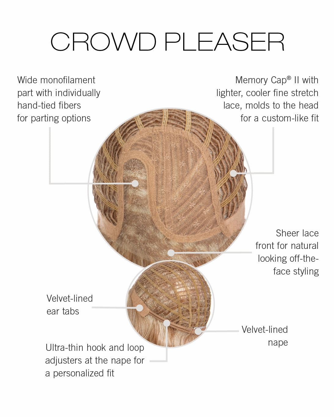 Crowd Pleaser Wig by Raquel Welch | Synthetic (Lace Front Mono Top)