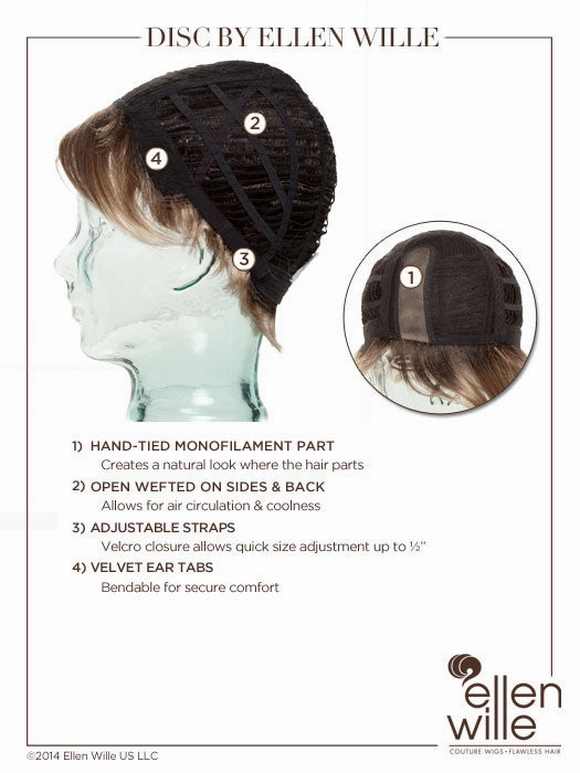 Disc Wig by Ellen Wille | Hair Power | Synthetic Fiber