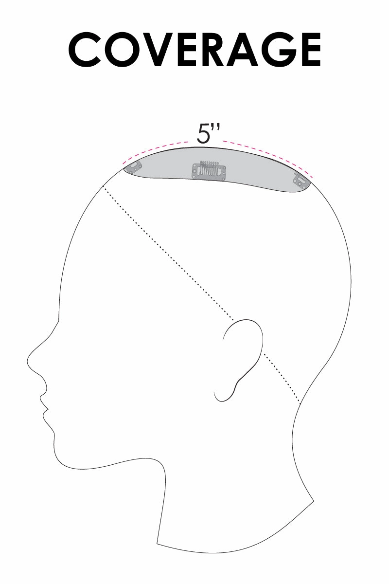 easiPart 8" HH Topper by Jon Renau | Remy Human Hair