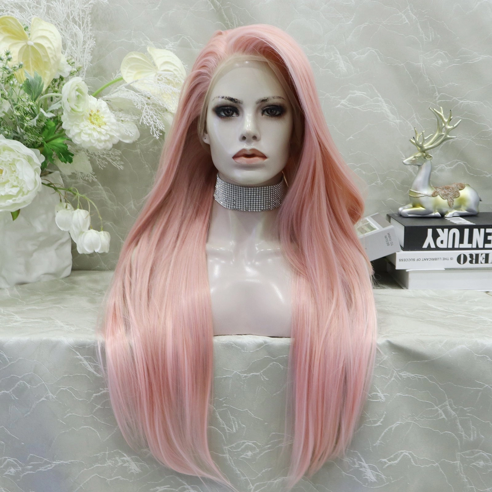 IMstyle Gracie Full lace Silky wigs 28 inches natural color straight style daily lace fronts wigs