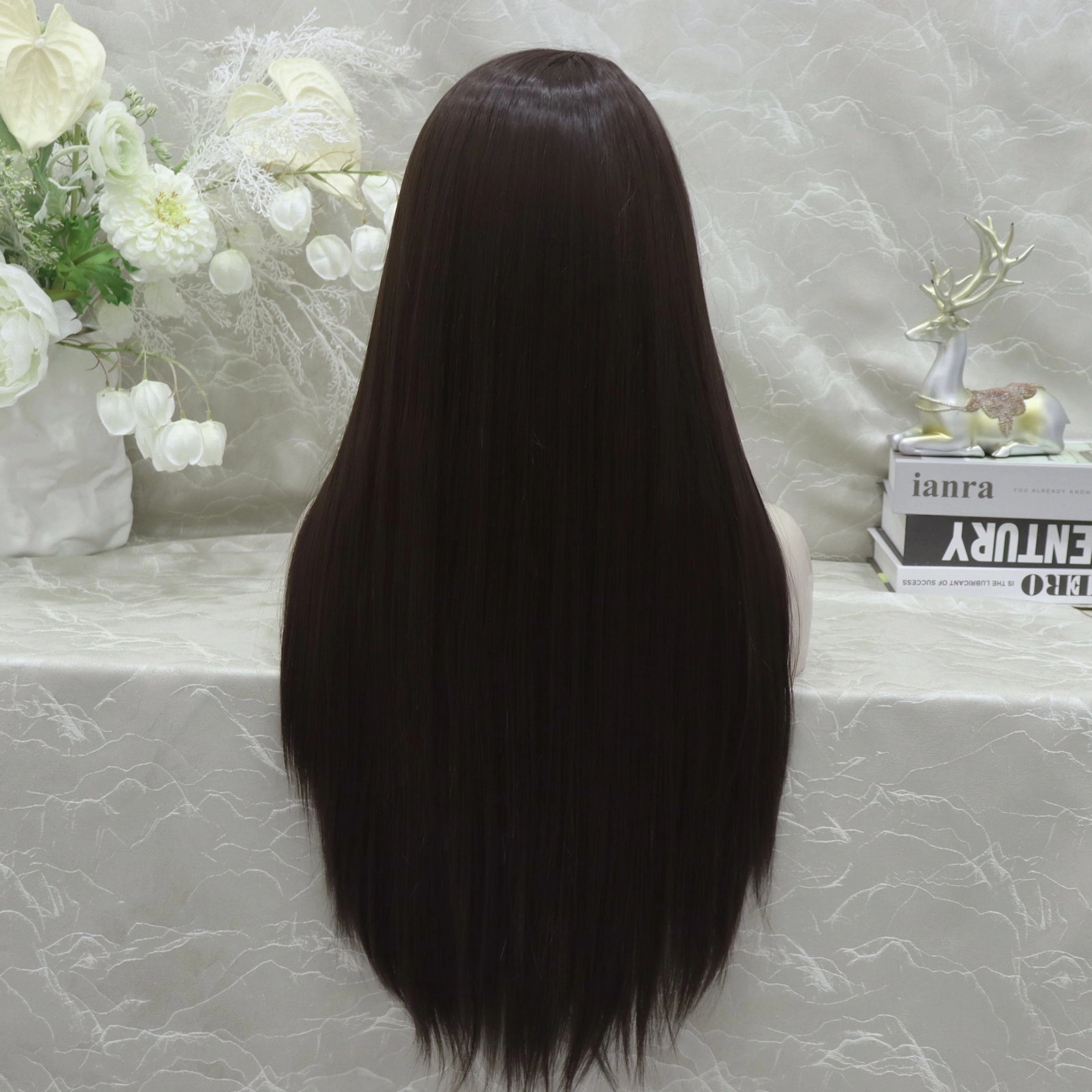 IMstyle Gracie Full lace Silky wigs 28 inches natural color straight style daily lace fronts wigs
