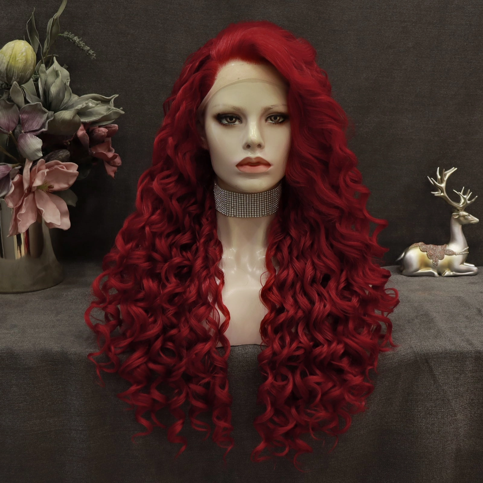 IMstyle Madison deep curly 26 13*2 lace front wigs grey&red&blonde&black&brown&ombre